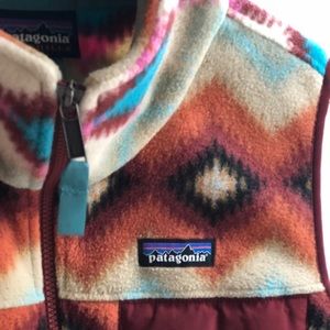 Patagonia printed synchilla vest